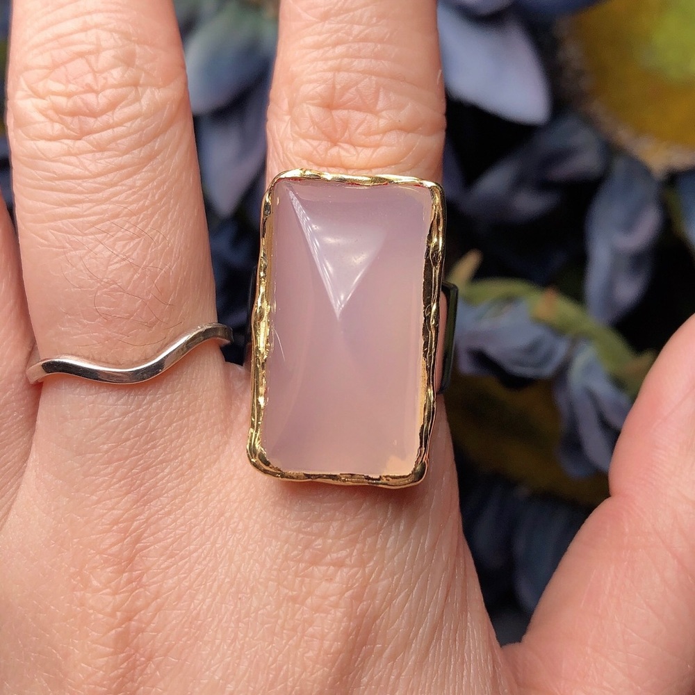 ‼️Clearance‼️Sterling silver rose quartz ring